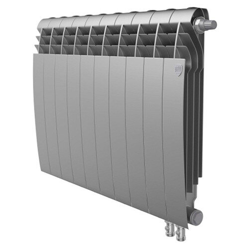 Радиатор биметаллический Royal Thermo BiLiner 500 V (10 секций) Silver Satin