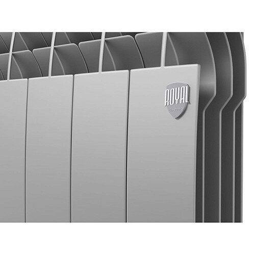 Радиатор биметаллический Royal Thermo BiLiner 500 V (10 секций) Silver Satin