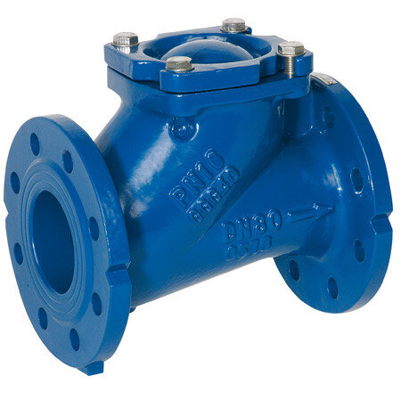 Клапан обратный шаровый Genebre 2453 Ду65 Ру16 фланцевый чугунный