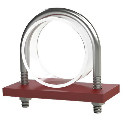 Опора Дн 28 Л8-510.000 неподвижная без изоляции с направляющим хомутом