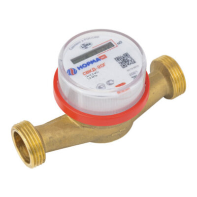 Счётчик воды НОРМА ИС СВКД-20 Г Ду 20 Ру 16 с радиомодулем для горячей воды