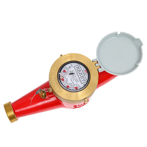 Счетчик для горячей воды Водомер МВСГ-20 крыльчатый многоструйный резьбовой