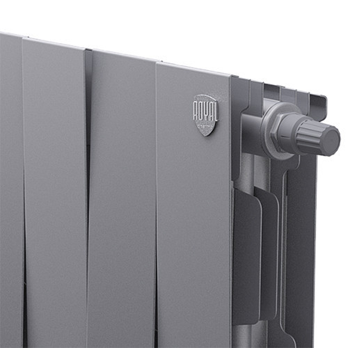 Радиатор биметаллический Royal Thermo PianoForte 200 VD (18 секций) Silver Satin 3