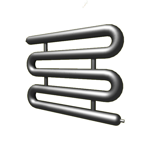 Регистр отопления РЗЭ-5x89x3,0-9000 змеевиковый пятирядный с эллиптическими заглушками