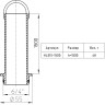 Плексистояк HL515-1500 Н=1500мм d=6/4" для трапов HL80.2 2