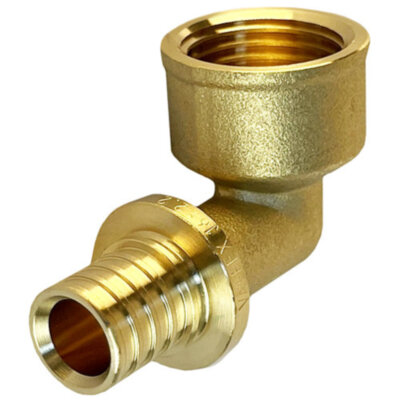 Угольник надвижной VALFEX VF.452.AF ВР 3/4" Ду 25 Ру 16 с переход на внутреннюю резьбу, латунный