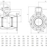 Кран шаровой NAVAL NAVALSTEAM 274597 DN 250 PN 25 стальной стандартнопроходный фланцевый для пара с редуктором 2