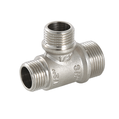 Латунный тройник VALTEC 3/4" х 3/4" х 1/2" переходной с наружной резьбой VTr.131.RN.050504