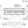 Коллектор распределительный GIDRUSS MK-100-3.EPP 3-х контурный НР 1 1/4"x1" Ду 32 Ру 6 модульный в термоизоляции 3