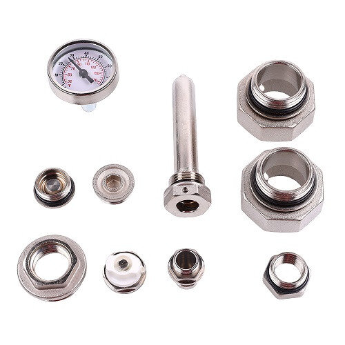 Узел насосно-смесительный VALTEC VT.DUAL.0.130 1" двухмодульный с термоголовкой без насоса