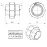 Латунная муфта VALTEC 1" разъемная VTr.340.N.0006 4