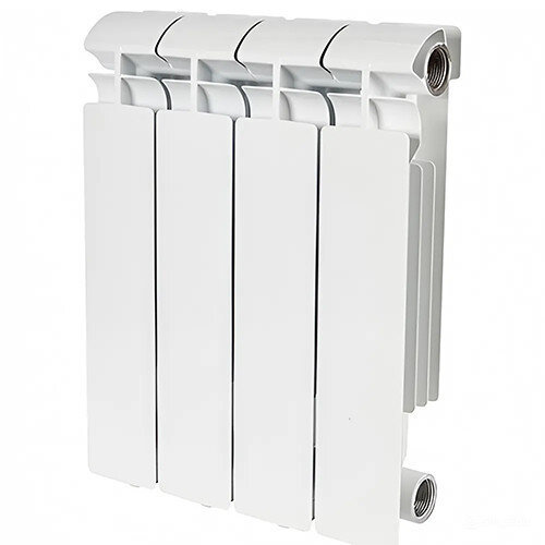 Радиатор битметаллический STOUT TITAN 350 4 секции боковое подключение белый