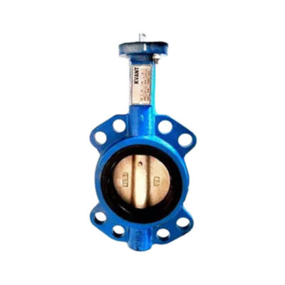 Затвор Kvant Ду 350 Ру 10 дисковый поворотный межфланцевый корпус-углеродистая сталь диск-нержавеющая сталь EPDM с голым штоком
