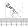 Клапан Cim 727 1/2" Ру 20 балансировочный Cimberio 3