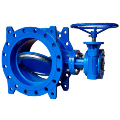 Затвор чугунный Benarmo DN 350 PN 16 поворотный фланцевый с двойным эксцентриком