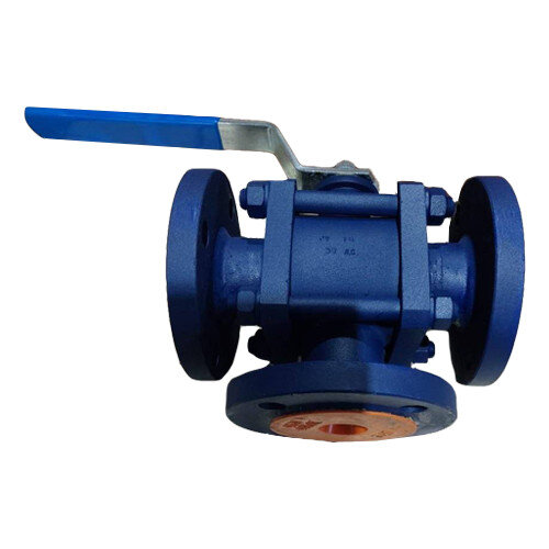 Кран шаровый трехходовой фланцевый Ду 150 Ру 25