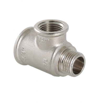 Латунный тройник VALTEC 1/2" х 3/4" х 3/4" с переходом на наружную резьбу VTr.134.RN.040505
