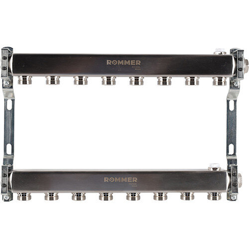 Коллектор ROMMER для радиаторной разводки 8 выходов