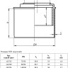 Переход эксцентрический короткий PP-H Ostendorf HT HTR DN 75/50 (редукция) 2