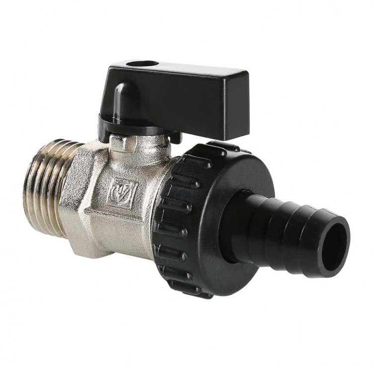 Кран шаровой VALTEC 1/2" Ду15 Ру10 дренажный VT.430.N.04 1