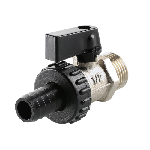 Кран шаровой VALTEC 1/2" Ду15 Ру10 дренажный VT.430.N.04 2