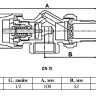 Клапан радиаторный VALFEX VF.179.N ВР-НР 1/2" DN 15 PN 10 с осевым управлением термостатический угловой 2