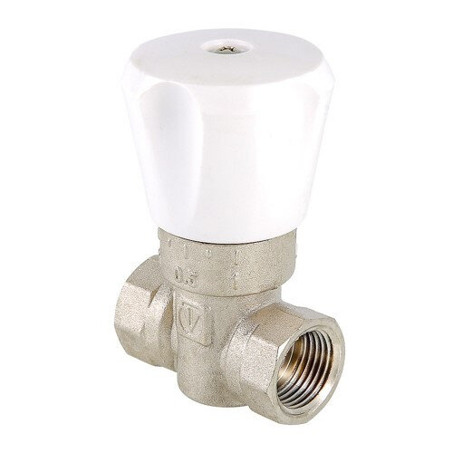 Клапан радиаторный Valtec VT.004 1/2" DN 15 PN 16 регулирующий проходной ручной