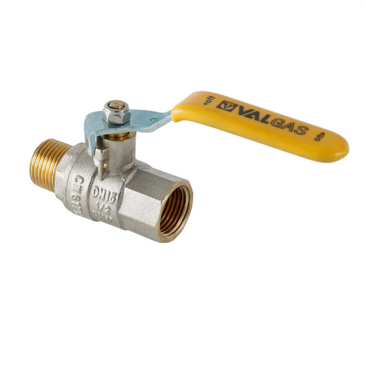 Кран шаровой VALTEC VALGAS 1/2" Ду15 Ру40 с внутренней-наружной резьбой VT.272.N.04 1