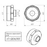 Латунный ниппель VALTEC 2" х 3/4" переходной VTr.580.N.0905 5