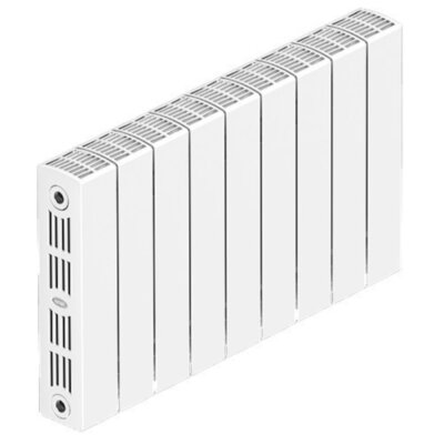 Радиатор монолитный биметаллический RIFAR SUPReMO VENTIL 500 9 секций нижнее правое подключение белый