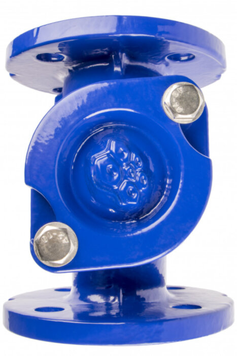 Клапан обратный шаровый фланцевый РАШВОРК 405 Ду300 Ру16 чугунный