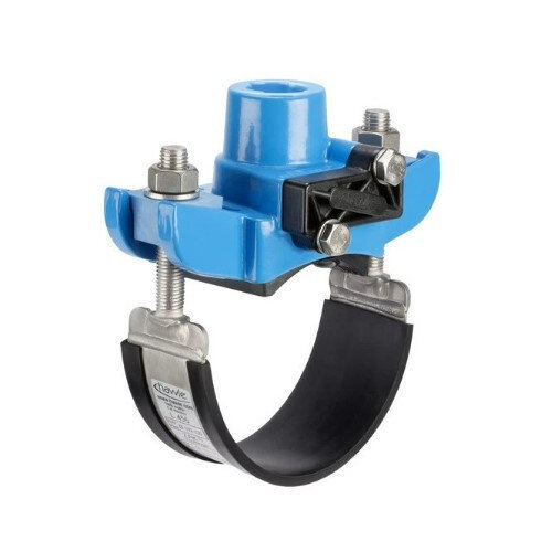 Врезной хомут Hawle 3810 DN 65 перекрывающийся универсальный