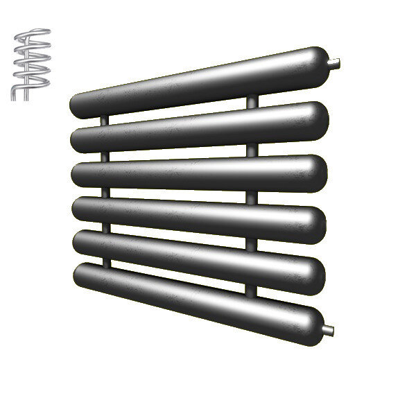 Регистр отопления РАЭ-6x76x2,5-6000 автономный шестирядный с эллиптическими заглушками