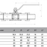 Кран шаровой ALSO КШ.Ш.040.40-01 Ду 40 Ру 40 стандартнопроходный штуцерный 2