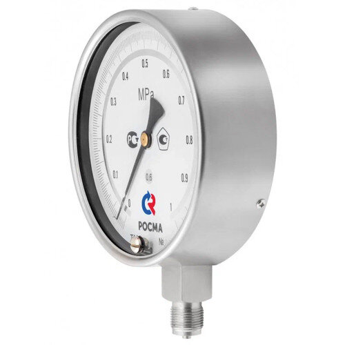 Манометр РОСМА ТМ-621РМТИ.00 (0...6 MПa) Дкорп=150мм кл. 0,6 M20x1,5 ЗП коррозионностойкий виброустойчивый радиальный 00000032045