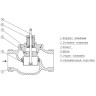 Клапан регулирующий VRB 2 Ду 20 Ру 16 Danfoss двухходовой 3