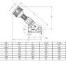 Клапан Cim 727OT 1/2" Ру 20 балансировочный Cimberio 3