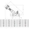Клапан Cim 747NL 1/2" Ру 25 балансировочный Cimberio 3