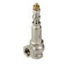 Клапан предохранительный VALTEC VT.1831.N.04 1/2" DN 15 PN 16 малоподъемный, пружинный, регулируемый, прямого действия, резьбовой, с возможностью ручного открывания, латунный с никелевым покрытием 4