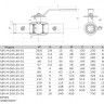 Кран шаровой ALSO КШ.П.BV.М.065.25-01 Ду 65 Ру 25 запорно-регулирующий под приварку с ниппелями для подключения измерительного оборудования 2