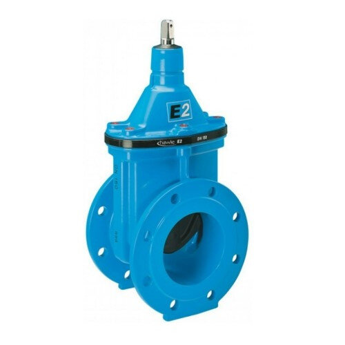 Задвижка HAWLE 4000E2 DN 80 PN 10/16 фланцевая клиновая чугунная с обрезиненным клином разборная
