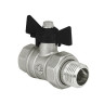 Кран шаровый VALFEX DELTA PRO VF.230 ВР-НР 3/4" Ду 20 Ру 40 с американкой некилированный латунный 1