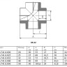 Крестовина VALTEC VTp.741 DN 32 PN 25 полипропиленовая 2