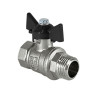 Кран шаровый VALFEX DELTA PRO VF.218 ВР-НР 1 1/4" Ду 32 Ру 40 никелированный латунный 1
