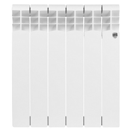 Алюминиевый радиатор Royal Thermo MONOBLOCK A 500 2.0 - 06 секц. Bianco Traffico