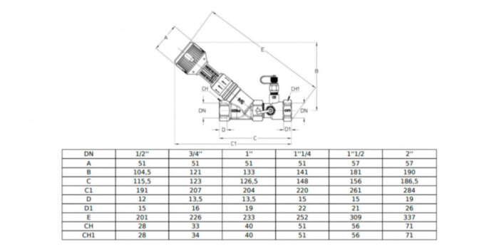 Клапан Cim 737OT 1 1/2" Ру 20 балансировочный Cimberio
