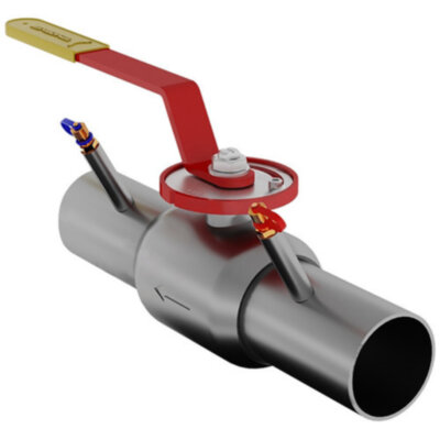 Кран шаровой балансировочный Маршал 10нж46фт-01 11ЦлП.01.1 DN 80/65 PN 25 стандартнопроходной под приварку