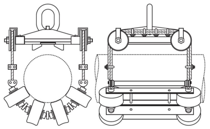 Подвеска троллейная РТП-325 роликоканатная (219-325)