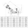 Клапан Cim 737OT 1/2" Ру 20 балансировочный Cimberio 3