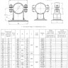 Опора Дн 273 27 ОСТ 24.125.156-01 скользящая направляющая хомутовая углеродистая сталь 2